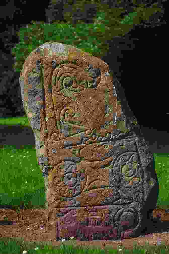 A Close Up Of The Intricate Pictish Symbols Carved On A Standing Stone At The Clava Cairns. A Visitors Guide To Clava Cairns