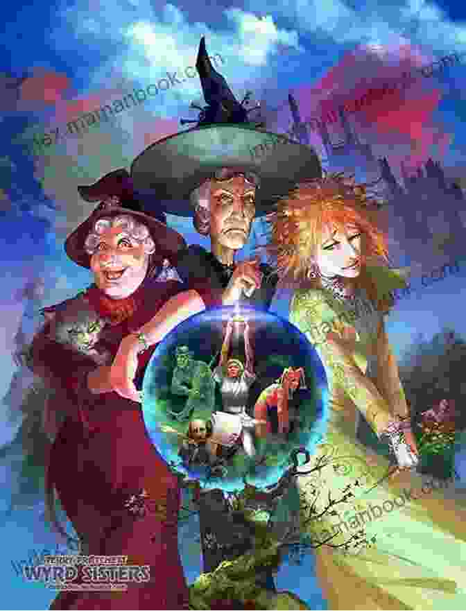 A Colorful Depiction Of The Three Witch Sisters, Magrat, Nanny Ogg, And Granny Weatherwax, Embodying The Power And Wisdom Of Discworld's Witches. Eric: A Novel Of Discworld