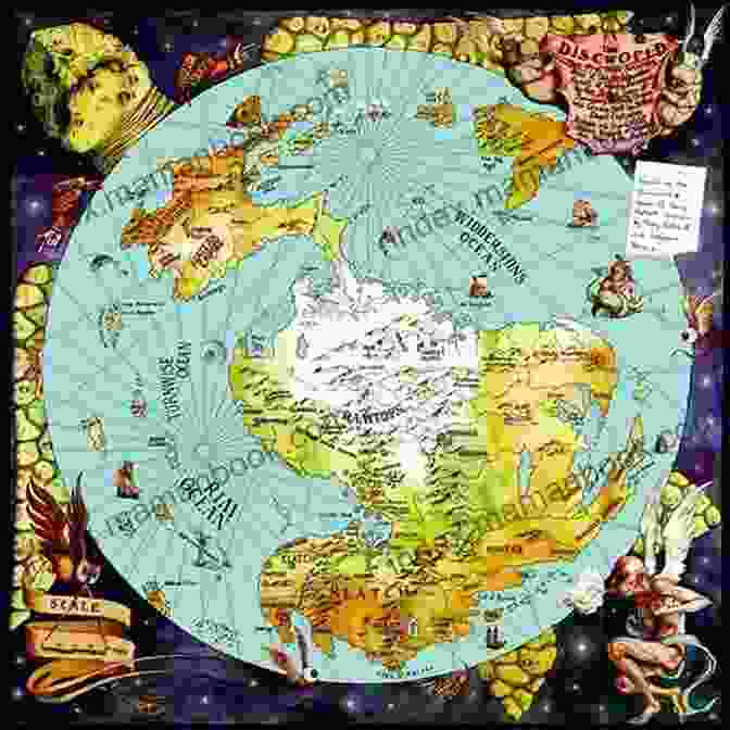 A Detailed Map Of The Discworld, Showcasing Its Vibrant Continents, Cities, And Landmarks. Eric: A Novel Of Discworld