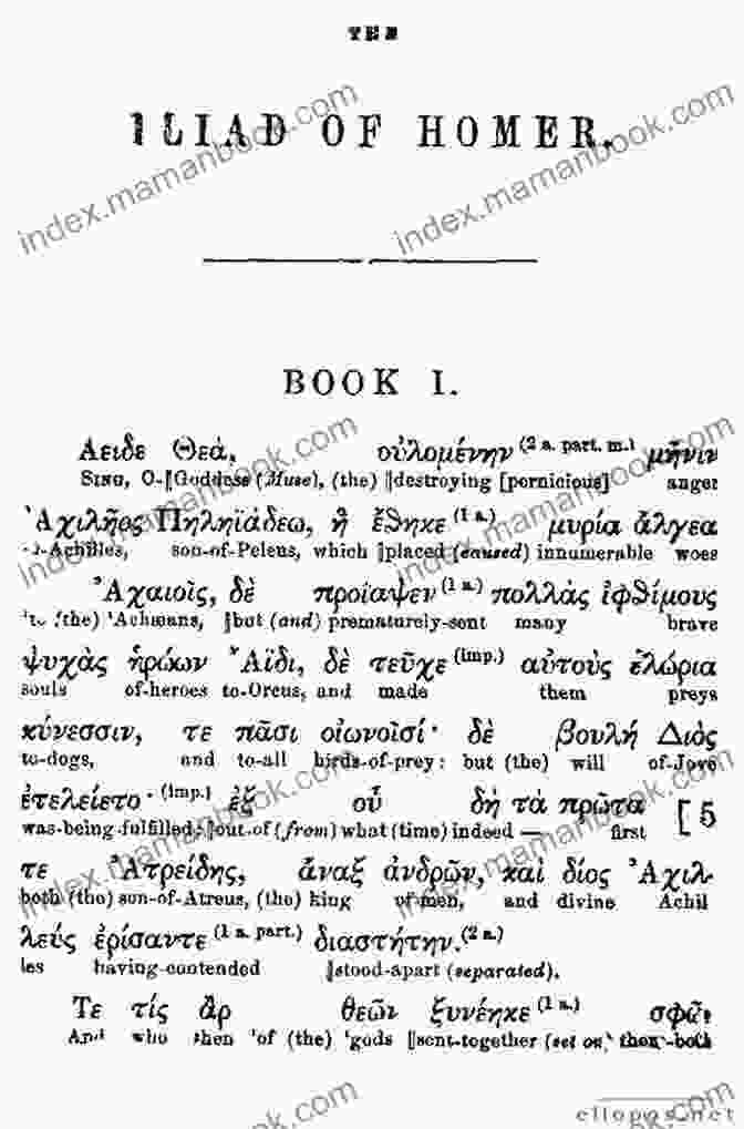 A Page From With Parallel Greek Text Oxford World Classics Edition Of Homer's Iliad The Collected Poems: With Parallel Greek Text (Oxford World S Classics)