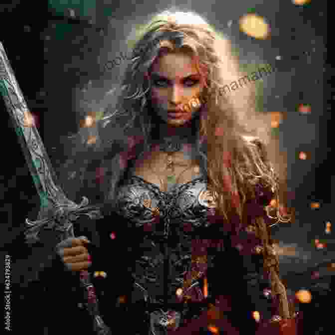 A Valiant Warrior Princess Brandishing A Gleaming Sword, Her Eyes Steely With Determination. Daughter Of Lore (Daughters Of Myth 1)