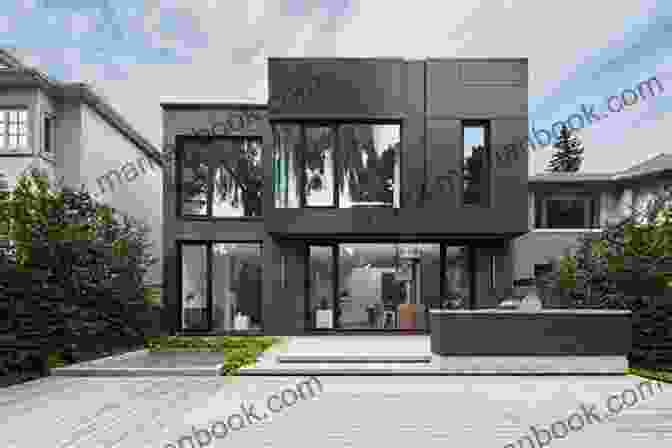 Exterior Of Kiana Beauty Lounge, A Modern And Elegant Building With A Sleek Black And White Facade Soft Kiana Azizian