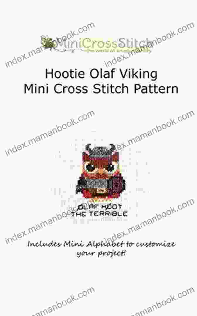 Hootie Olaf Viking Mini Cross Stitch Pattern