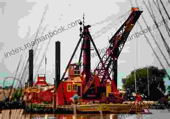 The Bucyrus Erie GA 8 Dredge, A Floating Excavator Used In The Construction Of The Hoover Dam, Demonstrating Its Exceptional Dredging Capabilities In Underwater Environments. New Works Of The Bucyrus Steam Shovel And Dredge Company