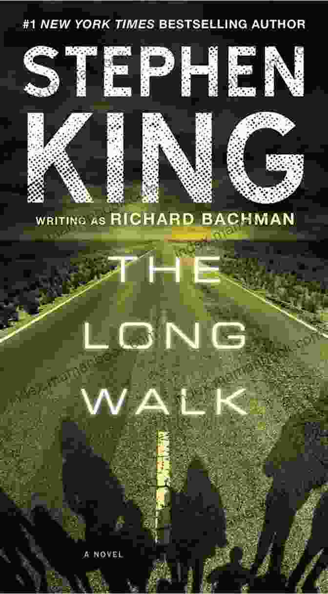 The Long Walk Book Cover Featuring A Group Of Young Men Marching In A Line Against A Barren Landscape The Long Walk Stephen King