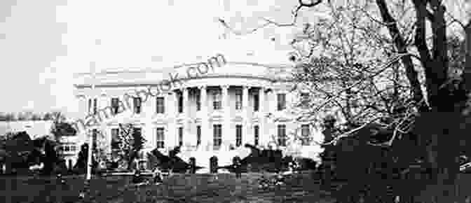 The White House During The Civil War, With A Large American Flag Flying In Front. Mrs Lincoln S Dilemma Janet Dawson