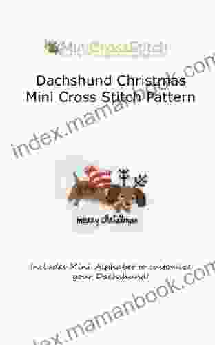 Dachshund Christmas Mini Cross Stitch Pattern
