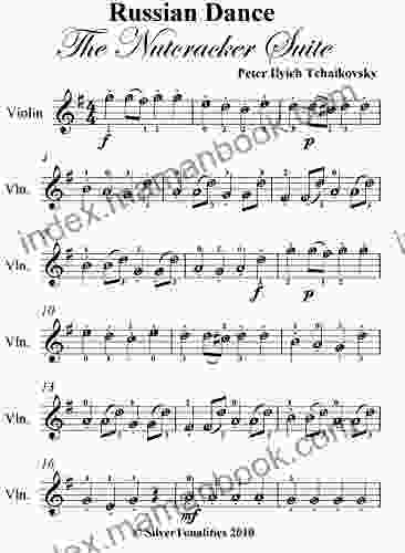 Russian Dance Nutcracker Suiite Tchaikovsky Easy Violin Sheet Music
